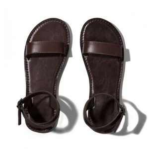 Abercrombie Brown Ankle Wrap Sandals